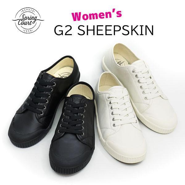 レディース SPRING COURT スプリングコート G2 SHEEPSKIN LEATHER シ...