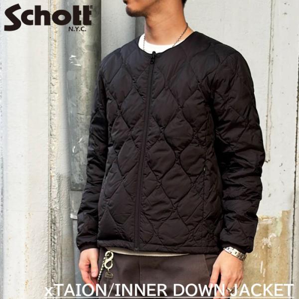 782-5253003 Schott x TAION INNER DOWN JACKET ショット ...