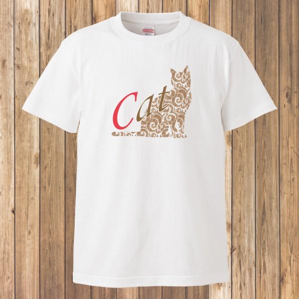 Tシャツ 半袖 メンズ レディース キッズ 猫 ネコ ねこ オシャレねこ 猫雑貨 ホワイト かわいい