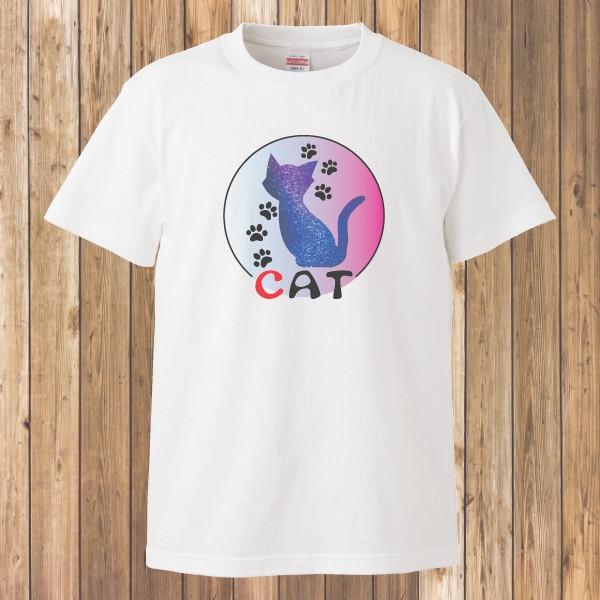 Tシャツ 半袖 メンズ レディース キッズ 猫 ネコ ねこ ファンシーキャット 猫雑貨 ホワイト か...