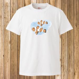 Tシャツ/海の生き物/きれいな魚2/ホワイト｜gmsfactory