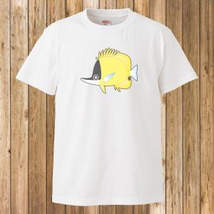 Tシャツ/海の生き物/きれいな魚6/ホワイト｜gmsfactory