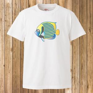 Tシャツ/海の生き物/きれいな魚14/ホワイト｜gmsfactory