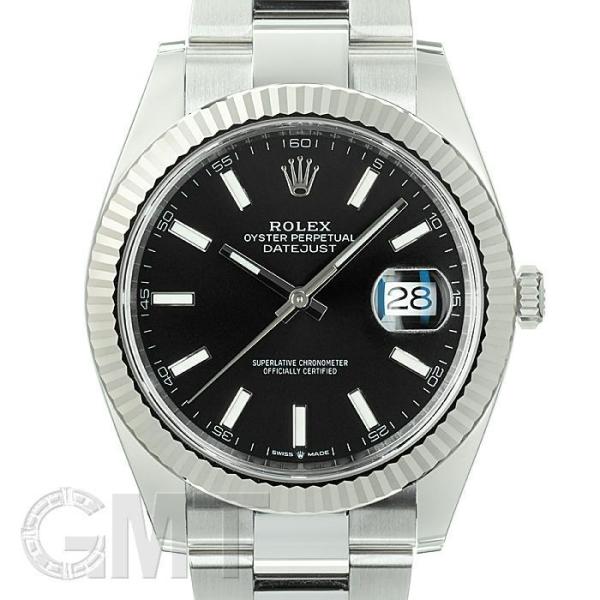 ロレックス デイトジャスト 41 126334 ブラック オイスターブレス ROLEX 新品メンズ ...