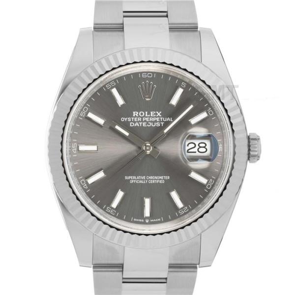 ロレックス デイトジャスト 41 126334 ダークロジウム オイスターブレスレット ROLEX ...