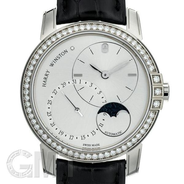 ハリーウィンストン ミッドナイト デイト ムーンフェイズ オートマティック MIDAMP42WW00...