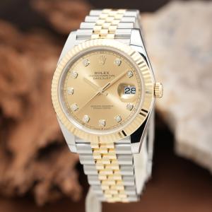 ロレックス デイトジャスト 41 126333G シャンパン ジュビリーブレスレット 付属品完品 ROLEX 新品メンズ 腕時計 送料無料