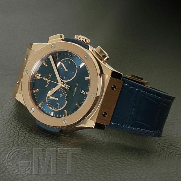 ウブロ クラシック フュージョン クロノグラフ キングゴールド ブルー 42mm 541.OX.71...