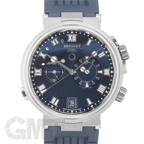 ブレゲ マリーン アラーム ミュージカル 5547TI/Y1/5ZU ブルー BREGUET BRE...