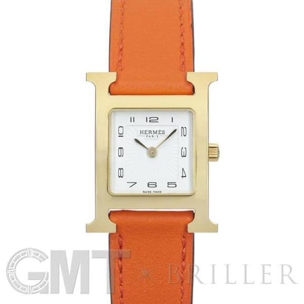 エルメス Hウォッチ HH1.201.131/SW931 ゴールドプレーテッド オレンジ HERME...