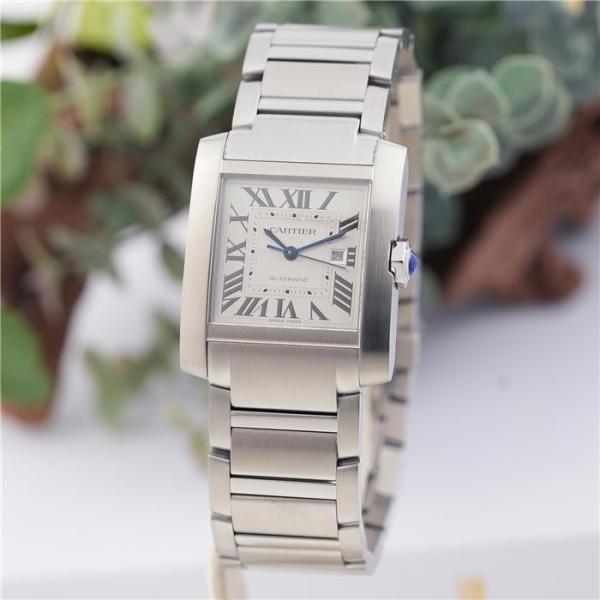 カルティエ タンク フランセーズ LM WSTA0067 付属品完品 CARTIER 新品メンズ 腕...