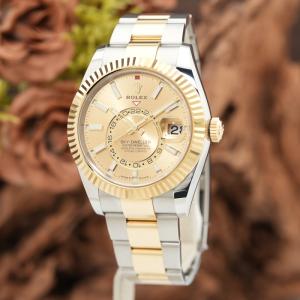 ロレックス スカイドゥエラー 336933 シャンパン オイスターブレスレット 付属品完品 ROLEX 新品メンズ 腕時計 送料無料