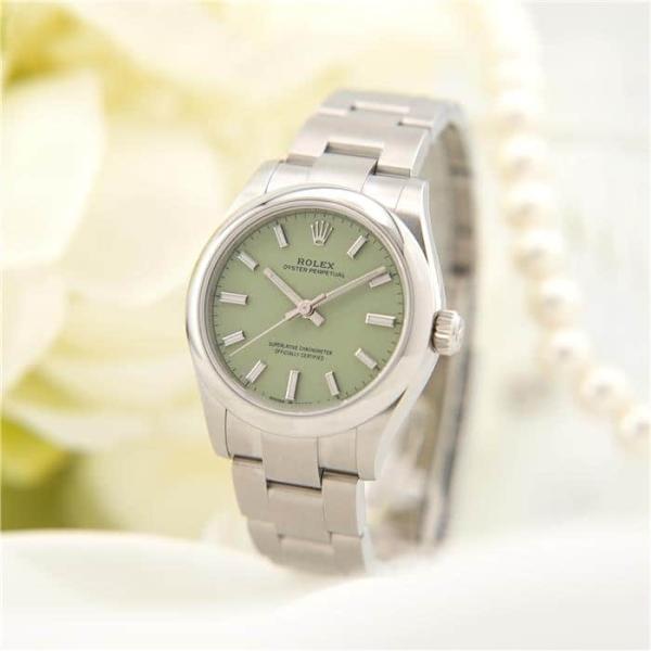 ロレックス オイスターパーペチュアル 31 277200 ピスタチオ   付属品完品 ROLEX 新...