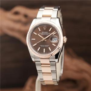 ロレックス デイトジャスト 36 126231 チョコレート オイスターブレスレット 付属品完品 ROLEX 新品メンズ 腕時計 送料無料