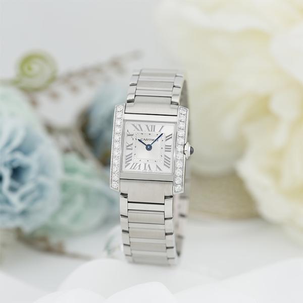 カルティエ タンクフランセーズ ウォッチ スモール W4TA0029 付属品完品 CARTIER 新...