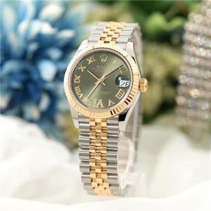 ロレックス デイトジャスト 31 278273 オリーブグリーン VIダイヤ ジュビリーブレスレット 付属品完品 ROLEX 新品レディース 腕時計