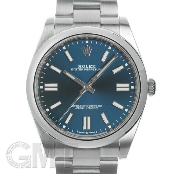 ロレックス オイスターパーペチュアル41 124300 ブライトブルー【未使用品】保証書2022年 ...
