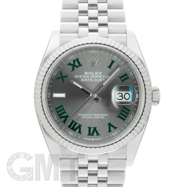 ロレックス デイトジャスト36 スレートローマ ジュビリーブレス【未使用品】保証書2022年 付属品...