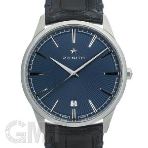 ゼニス エリート クラシック 40.5mm 03.3100.670/02.C922 ブルー ZENITH 中古メンズ 腕時計 送料無料｜gmt