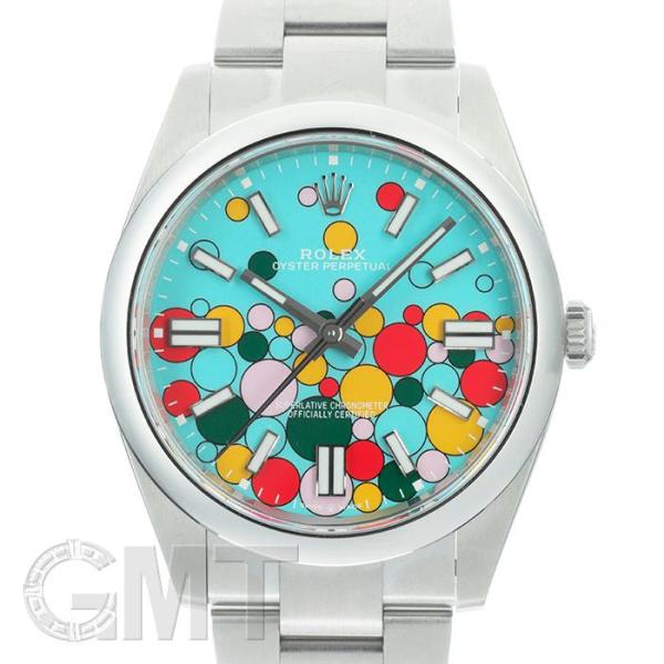 ロレックス オイスターパーペチュアル 41 124300 ターコイズブルーセレブレーション モチーフ...