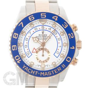 ヨットマスターII ロレックス ROLEX 116681 ホワイト/青針文字盤 中古