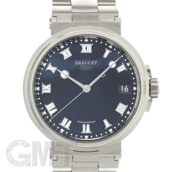 ブレゲ マリーン 5517TI/Y1/TZ0 ブルー チタン ブレスレット BREGUET 中古メン...