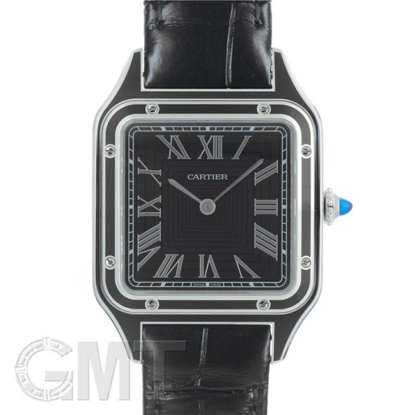 カルティエ サントスデュモン LM WSSA0046 ブラックラッカー 付属品完品 CARTIER ...