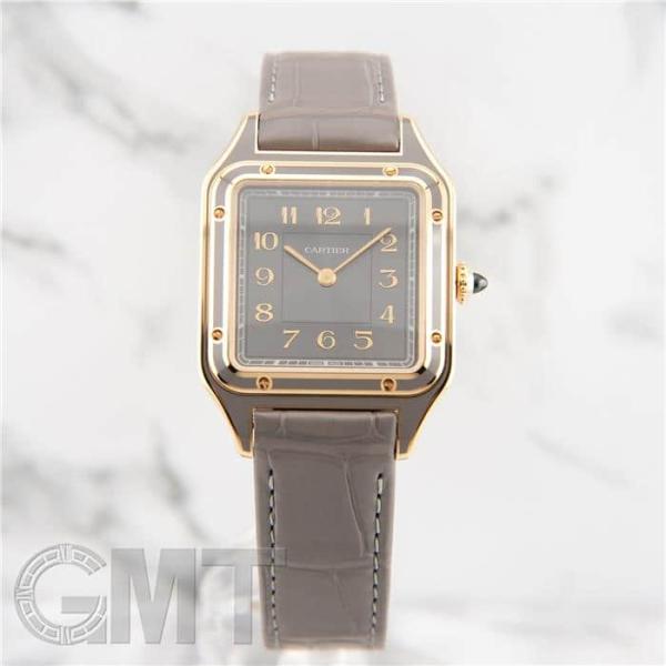 カルティエ サントスデュモン LM WGSA0097 グレーラッカー付属品完品 CARTIER 中古...