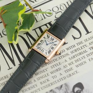 カルティエ タンク ルイ カルティエ LM ピンクゴールド WGTA0011 CARTIER 中古メンズ 腕時計 送料無料
