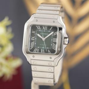 カルティエ サントス ドゥ カルティエ ウォッチ MM WSSA0061 CARTIER 中古メンズ 腕時計 送料無料
