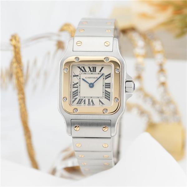 カルティエ サントス ガルベ SM W20012C4  CARTIER 中古レディース 腕時計 送料...