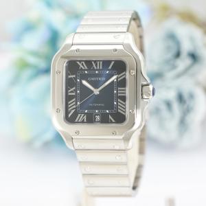 カルティエ サントス ドゥ カルティエ LM WSSA0030 付属品完品 CARTIER 中古<br>メンズ 腕時計 送料無料