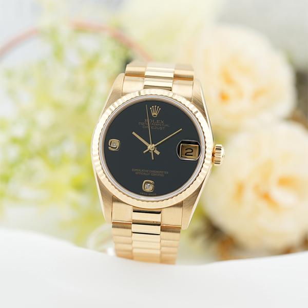ロレックス デイトジャスト 68278 2BR オニキス E番 ROLEX 中古