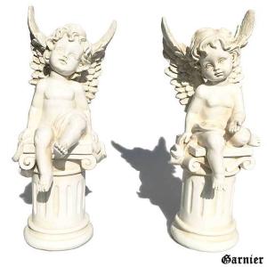 天使 エンジェル 2体セット ゴールド 置物 オブジェ オーナメント