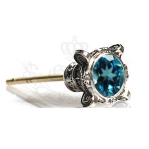 GnB ジェム スローン ピアス w/ブラックオパール シルバー925 Pierce