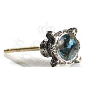 GnB ジェム スローン ピアス w/ブラックオパール シルバー925 Pierce