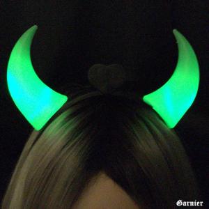 コスプレ 簡単 仮装 手軽 カチューシャ 光る デビル