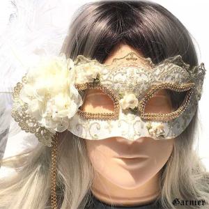 羽 ベネチアンマスク 仮面 舞踏 ホワイト アイマスク