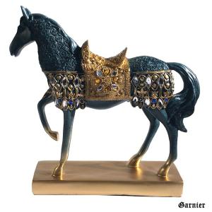 馬 ホース Horse 置物 オーナメント Ornament ゴールド Gold : Garnier