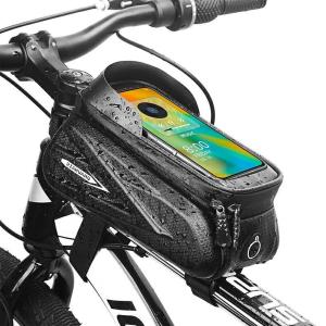 トップチューブバッグ スマホホルダー 7.2インチ対応 フレームバッグ 自転車の商品画像