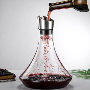 ホームパーティーワインギフト用の手吹きワインデキャンタークリスタルガラス