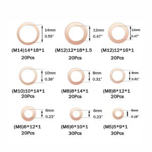 銅ワッシャー 銅リング 200pcsドレンワッ...の詳細画像1