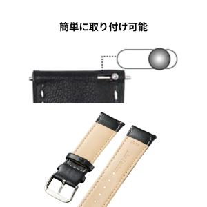 腕時計 レザー ベルト 交換ベルト 時計 バン...の詳細画像3