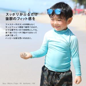 HEAZEL ラッシュガード キッズ 長袖 ロ...の詳細画像1