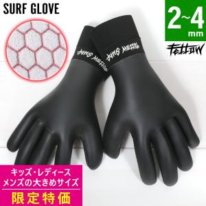 【アウトレット価格】FELLOW サーフグローブ メンズ レディース 2mm スキン サーフィン 保温 裏起毛 防寒｜go-island