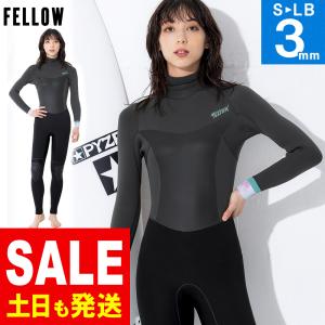 限定価格】FELLOW ウェットスーツ レディース バックジップ フルスーツ
