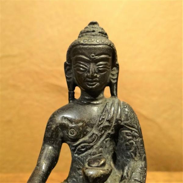 仏陀 仏像 神様像 ブラス 真鍮 像 ネパール 仏教 ミニチュア ネパール 置物 オブジェ