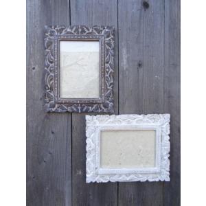 フォトフレーム 壁掛け 木製 おしゃれ 木彫り レリーフ ハンドメイド