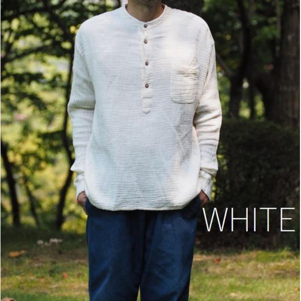 ダブルガーゼ トップス 無地 男女兼用 ユニセックス プルオーバー コットン 部屋着 メンズ レディ...