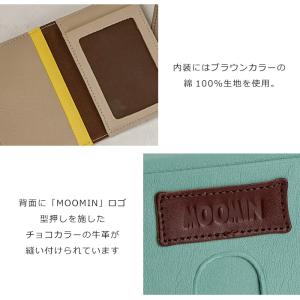 MOOMIN ムーミン パスケース 本革 窓付...の詳細画像5